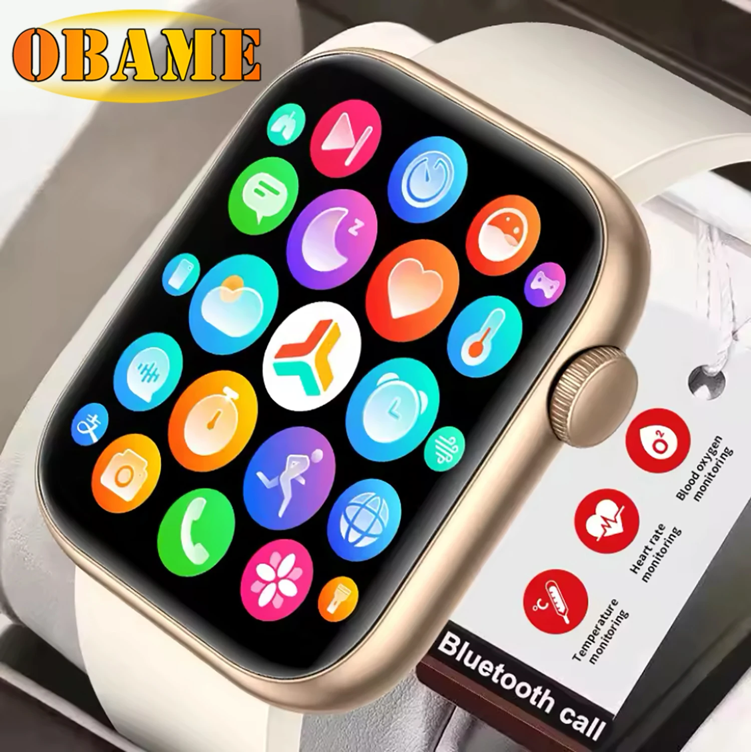 

QX7 Smart Watch Men Women 2.01-inch SmartWatch Bluetooth Call Heart rate SOS Blood oxygen GPS AI Voice Sports Smartwatch 2025New