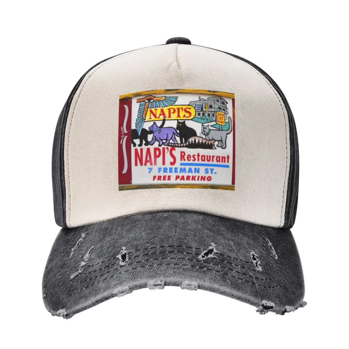 

Napi's Provincetown Restaurant Sign on Cape Cod Tourist Trolley Baseball Cap Luxury Hat luxury caps Winter hat Boy Women's