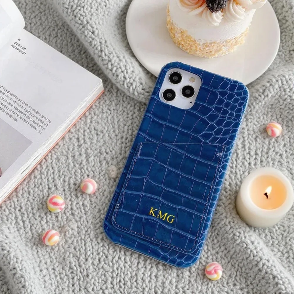 شخصية تقليد التمساح الملمس الذهب رسائل حافظة جلدية آيفون 16 15 14 13 12 11 برو ماكس XR زائد غطاء الهاتف الصلب