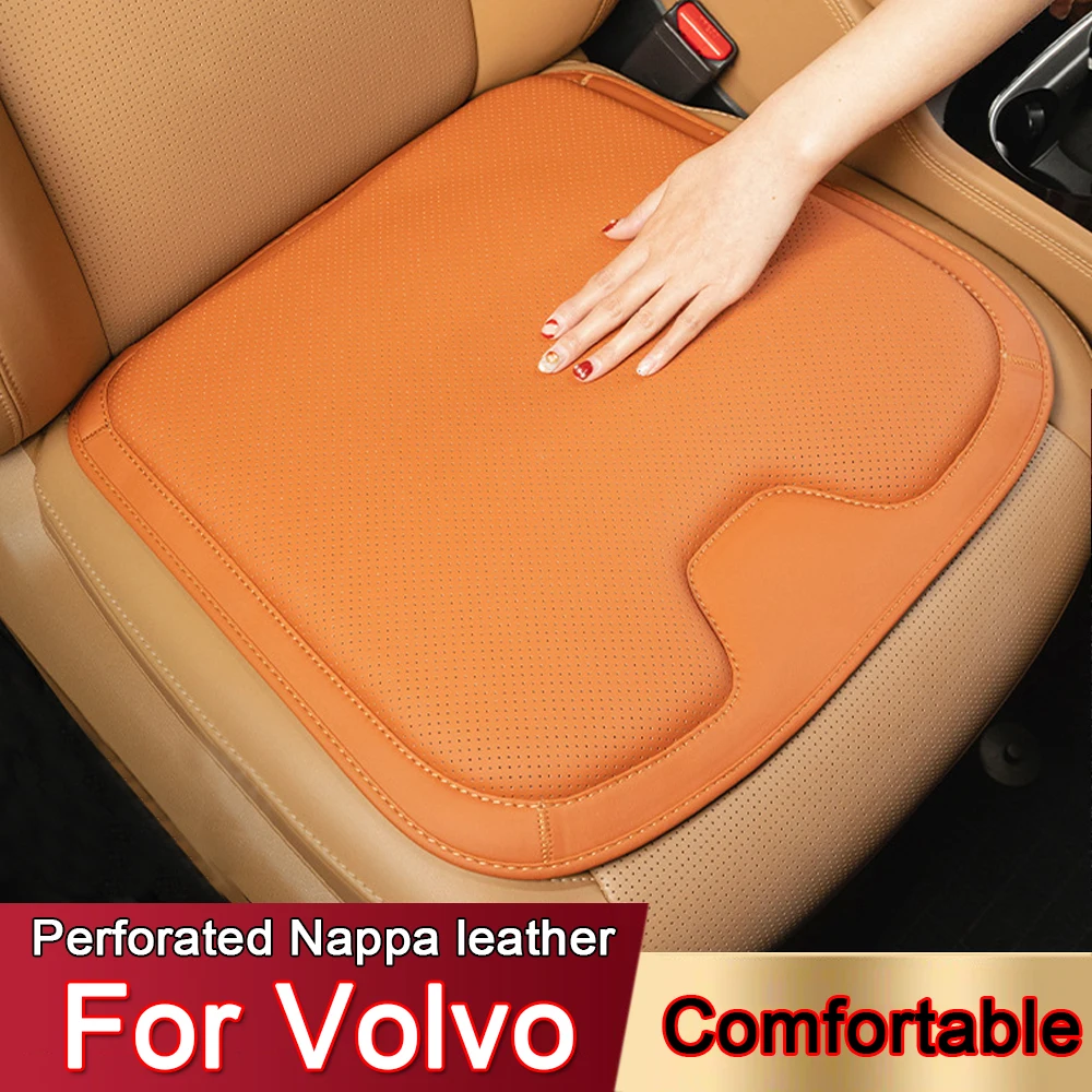 Car Seat Cushion leather Non-slip Seat Protection Pad Seat Cover For Volvo XC60 XC90 S90 V90CC S60 V60CC V40 S80 XC40