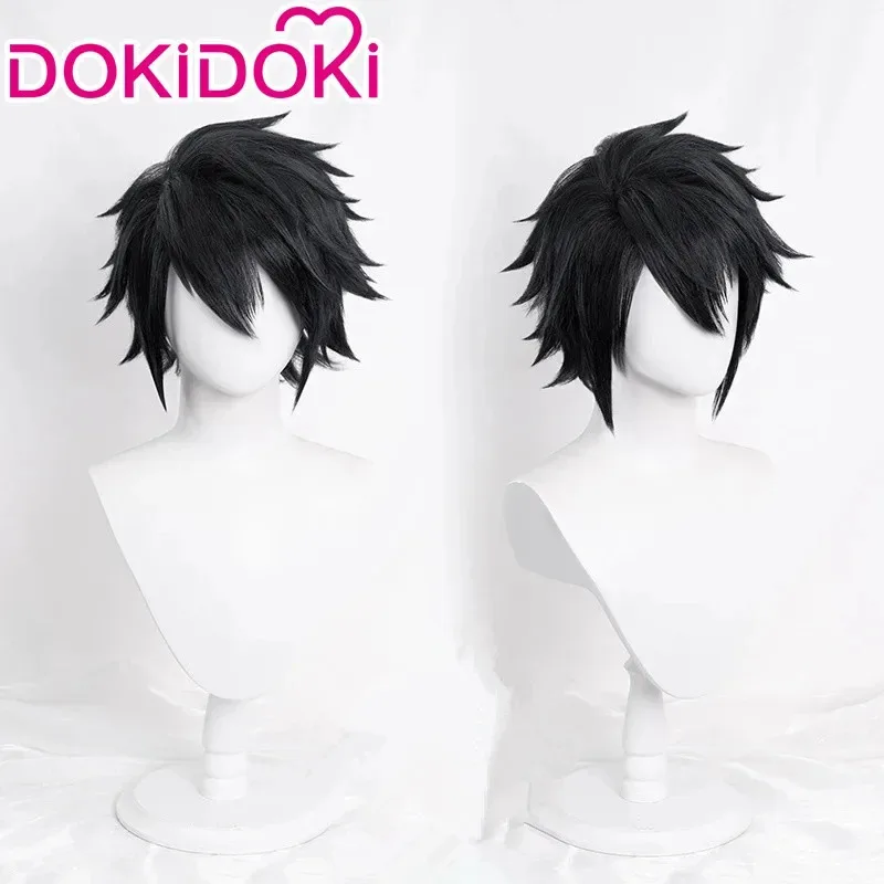 

Кукла-косплей для мужчин с короткими черными волосами, парик для косплея Laralette, подходит для аниме-выставочных вечеринок на Хэллоуин