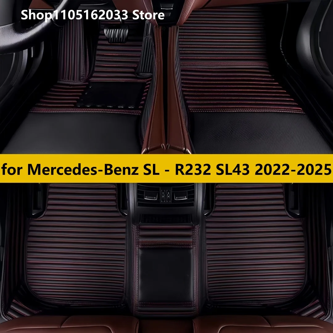 

Автомобильные коврики для Mercedes-Benz SL - R232 SL43 2022-2025 Кожаные коврики для автомобилей Ковры Аксессуары