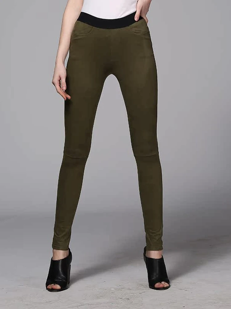 الجلود المخملية طماق أربعة جوانب مرونة Fce السفر اليوغا Fitn متعدد الألوان التخسيس طماق السراويل الطويلة غير رسمية