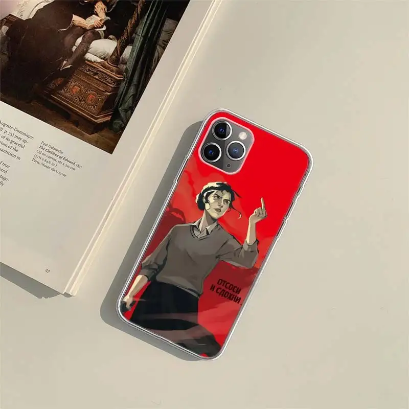 Retro Soviet printed advertising posters Phone Case For Apple Iphone 15 14 13 16 Pro Max Cover 11 12 Mini Fundas X XS Max XR 8 7