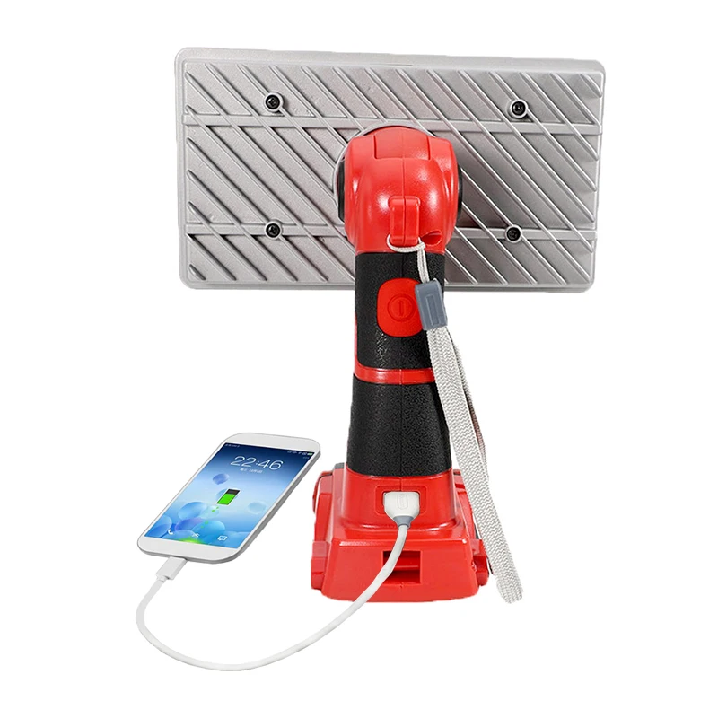 Car Work Lamp Li-ion Battery Adapter USB Charger Outdoor Work Light For Makita For DeWalt For Bosch For Milwaukee Li-ion Battery