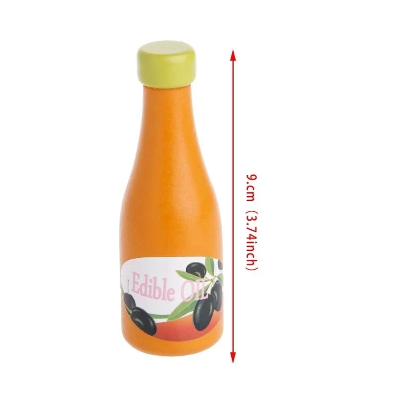 Q0KB 3pcs Niños Finge papel para jugar a cocina Wooden Cutting Set Child