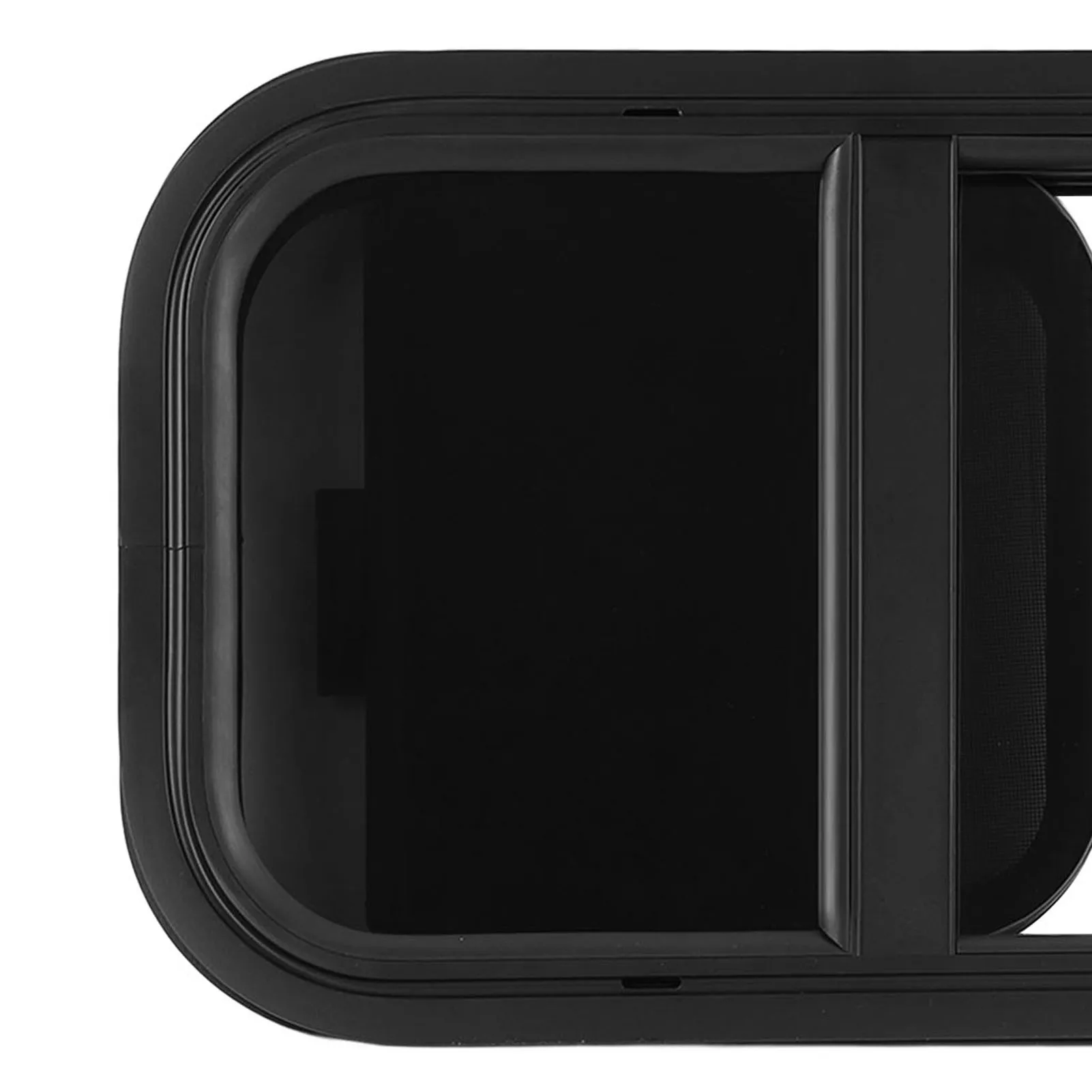 Jendela tarik RV, jendela Dorong Tarik sudut bulat tahan air jendela tertutup tahan UV dengan Fly Net Untuk kamper motor