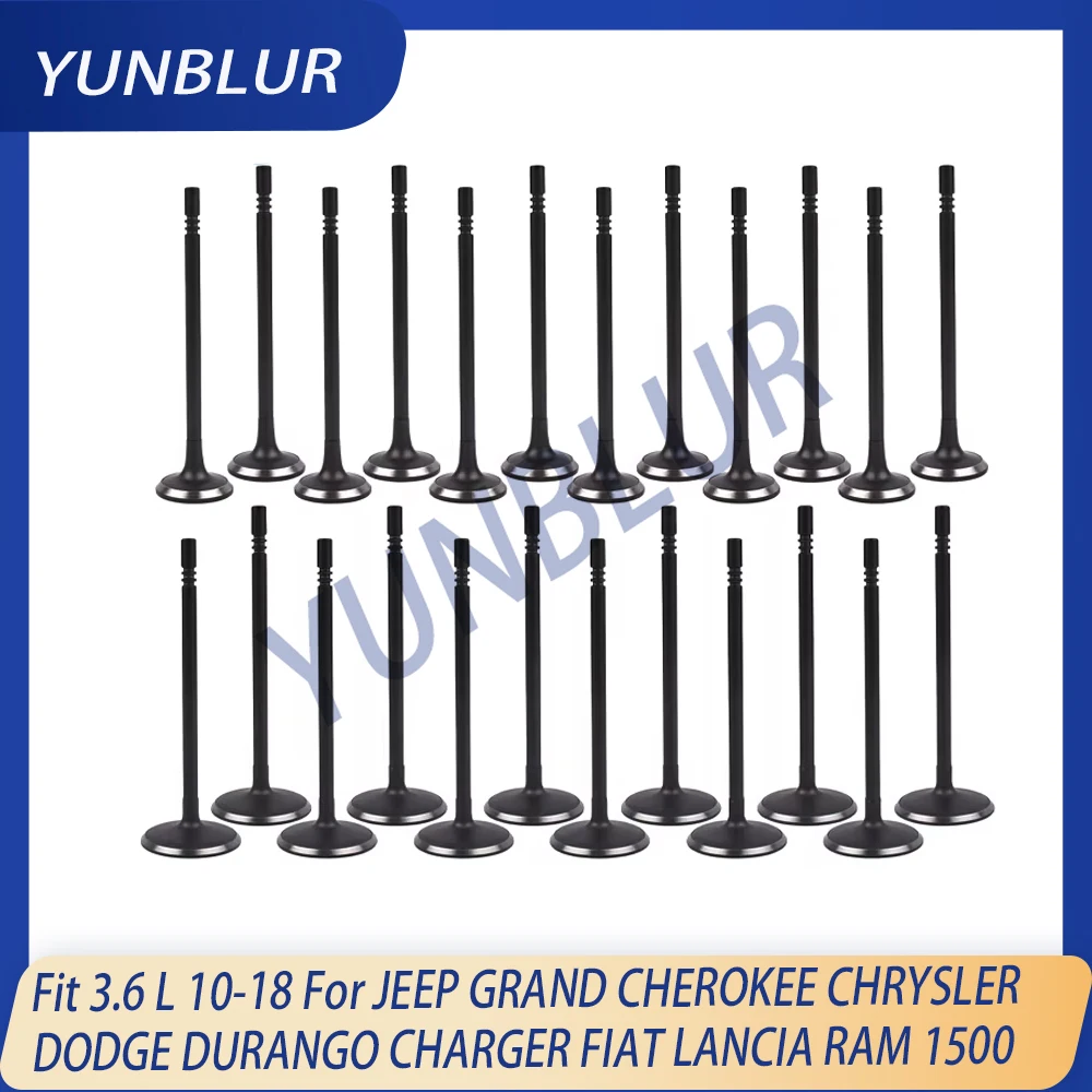 

24pcs ERB ERC Engine Intake & Exhaust Valve Kit Fit 3.6 L 10-18 For JEEP GRAND CHEROKEE CHRYSLER DODGE CHARGER FIAT LANCIA RAM