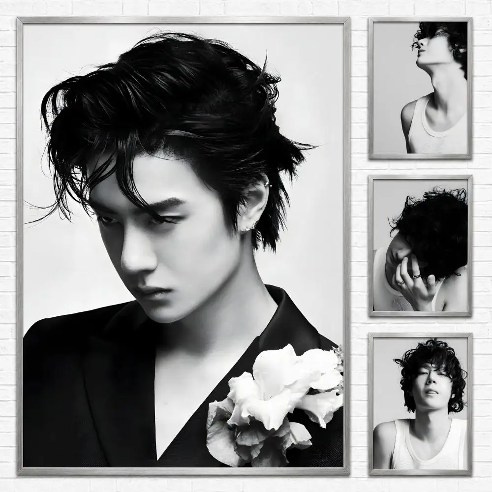 Actor Wang Yibo Poster Self‑Adhesive Waterproof PP Poster Coffee House Bar Wall Art Sticker Room Home Decor