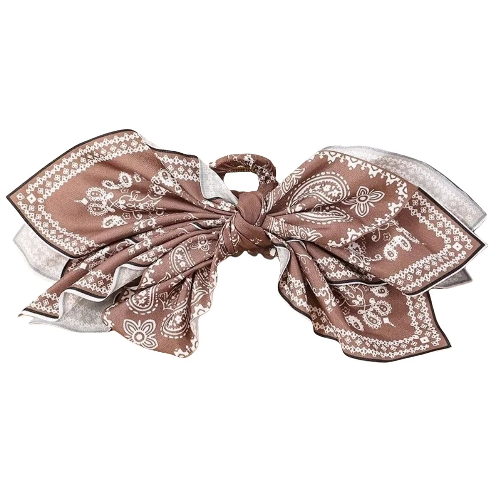 مشبك شعر نسائي 2025 جديد 1 قطعة مخلب شعر القوس المطبوع كل مباراة كبيرة السيدات أغطية الرأس موضة إكسسوارات الشعر للنساء والفتيات #4