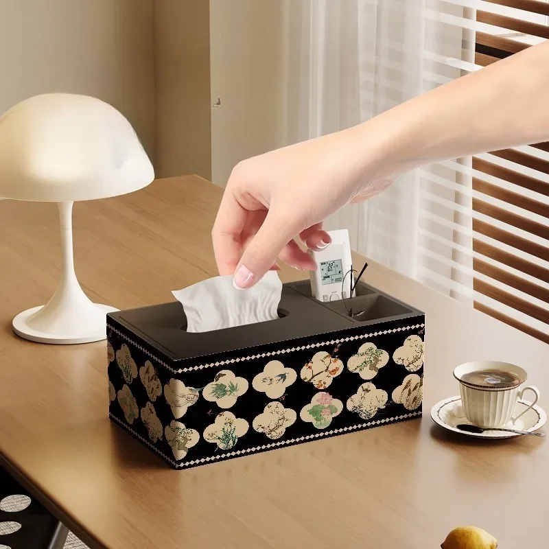 Rectangular Tissue Boxes Retro Luxury Multifunctional Tissues Boxes Creative Tissues Box Home Living Room Table Decoration
