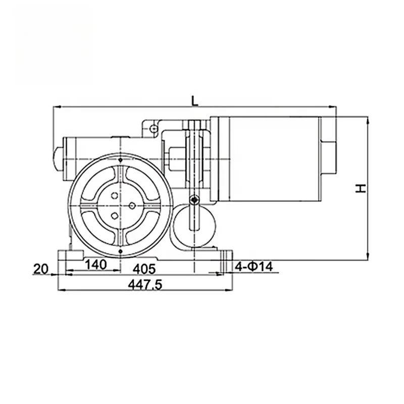 GTYC20  Permanent Magnetic Motor and Gearbox Elevator Traction Machine/Villa Elevator/without Counterweight Drum Type