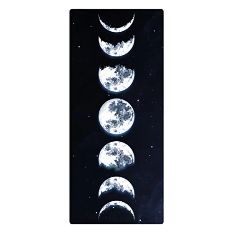 Yoga mat for yoga, pilates and fitness: suede TPE, black, high-density non-slip with carrying bag, 72x32, extra-thick 8mm