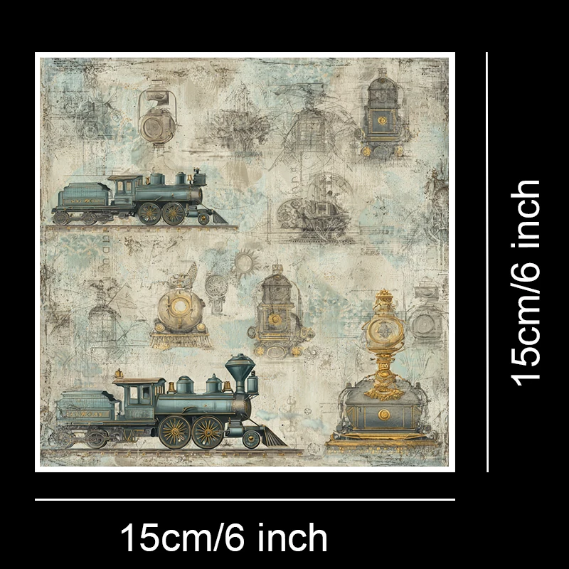 36 Sheets 6"x6" Scrapbook Paper Pack: Starlit Watercolor Splashes – Ignite Scrapbooking, Origami & Cosmic Craft Magic.