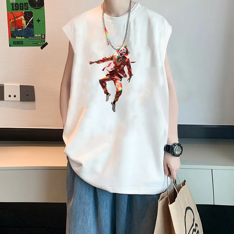 Pure Cotton American Casual ort Sve Men's T-irt Summer New Trend Loose INS Five Sve Moisture ng round Ne T-s...