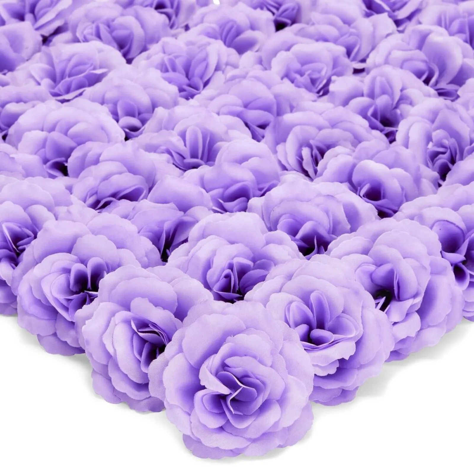 US 50 Pack Light Purple Roses Artificial Flowers Bulk, 3