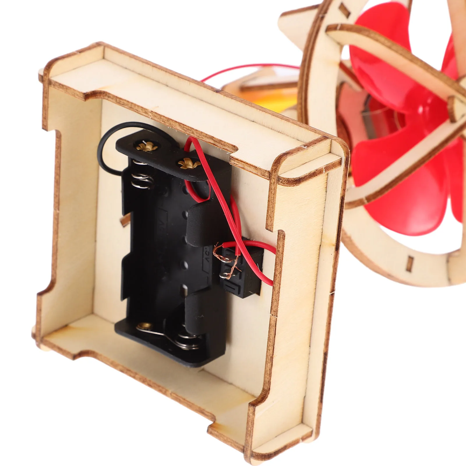 1Set DIY Fan Assemble Material Kit Manual Electric Head Shaking Fan Educational Experiment Kit for Young