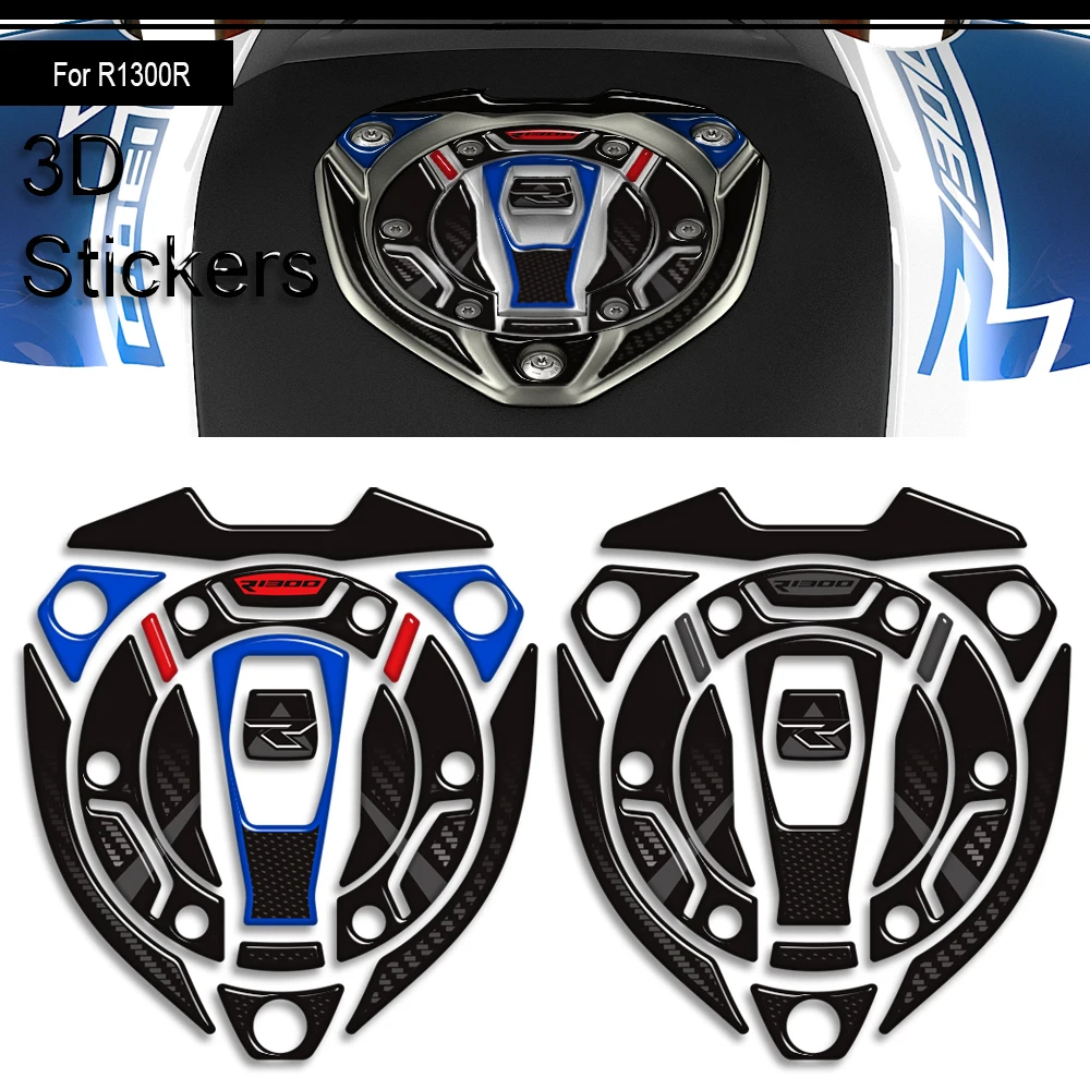 

Motorcycle Accessories For R1300R R 1300 R 2025-2026 Tank Pad TankPad Cap Grips Gas Fuel Knee 3D Stickers Decals Protector R1300