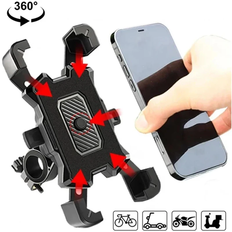 GPS Navigation Bracket Mobile Phone Holder Mountain Bike Motorcycle Holder Anti Slip Mobile Phone Holder