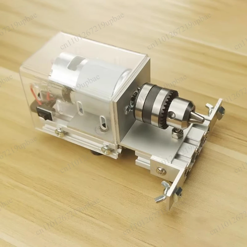 Micro Woodworking Lathe Auxiliary Motor, 1.5-10MM B12 Chuck, Suitable for Buddha Bead Making Machine & Hole Puncher