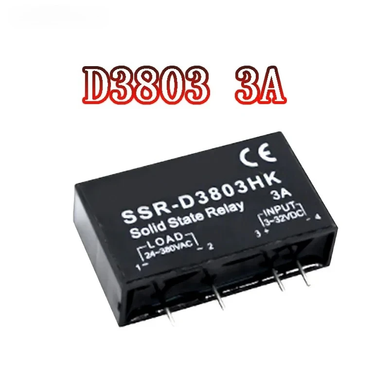 Solid State Relay SSR-D3803HK SSR-D3805HK SSR-D3808HK DC-AC SSR D3803HK/D3805HK/D3808HK 3A 5A 8A Relays PCB Dedicated With Pins
