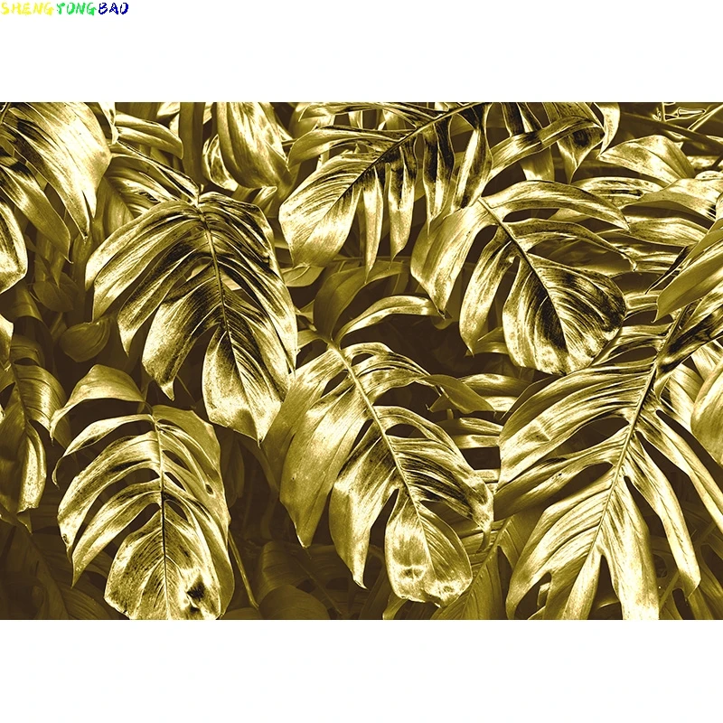 Vinyl Custom Tropical Jungle Grass Green Leaves Photo Backdrops Newborn Baby Birthday Vinyl Photography Backgrounds 21603HEU-01