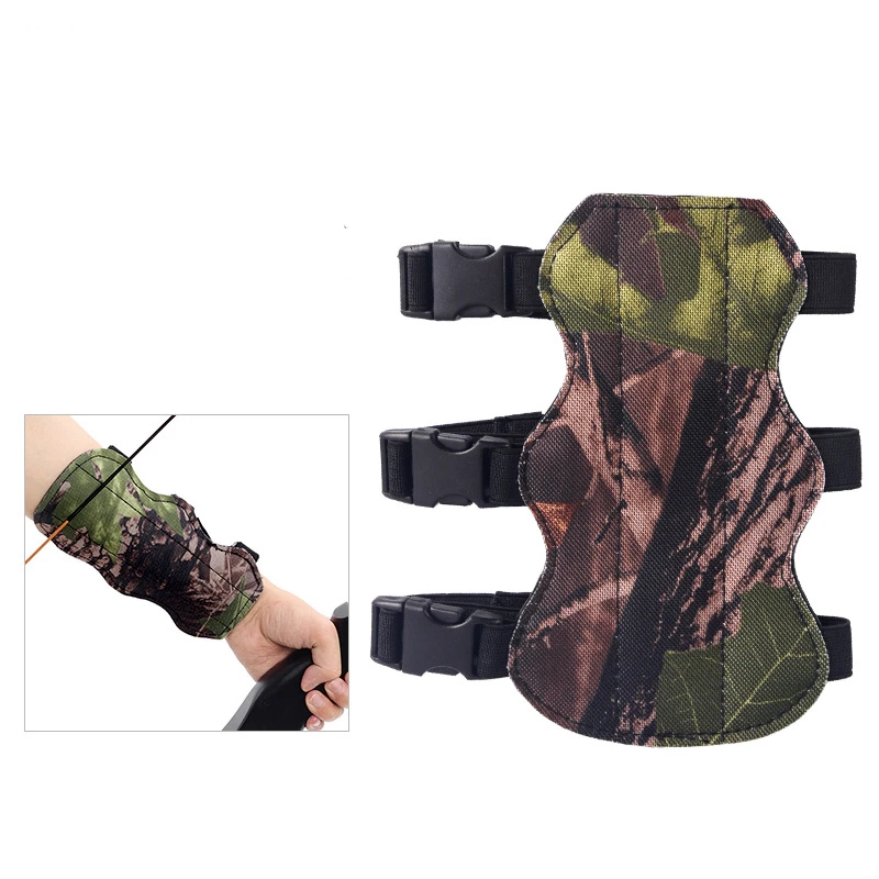 2 Stück Camo-Schutzarm für Bogenschießen, verstellbarer Armschutz, Übungs-, Jagd- und Schießzubehör – Detail 8