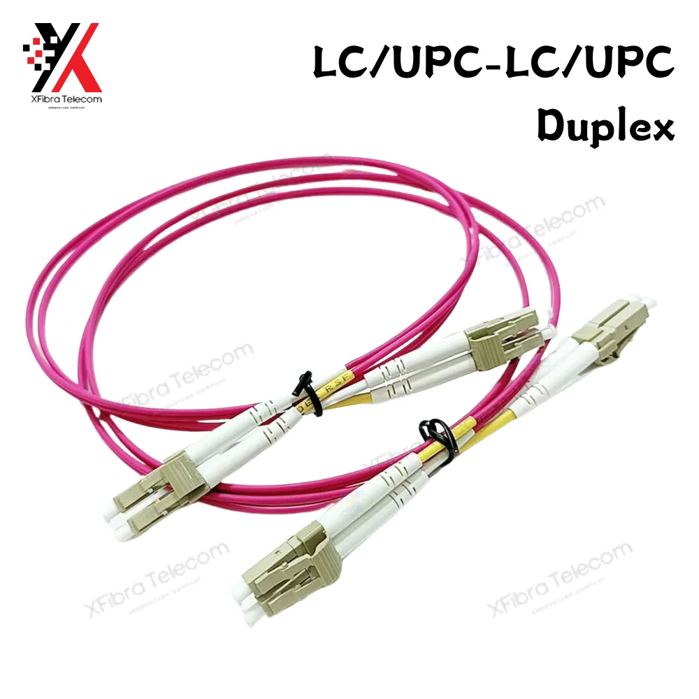 

Multi-Mode Fiber Optical Jumper Patch Cord LC OM4 3.0mm Multimode Duplex LC-UPC 1m, 2m, 3M, 5m, 10Pcs