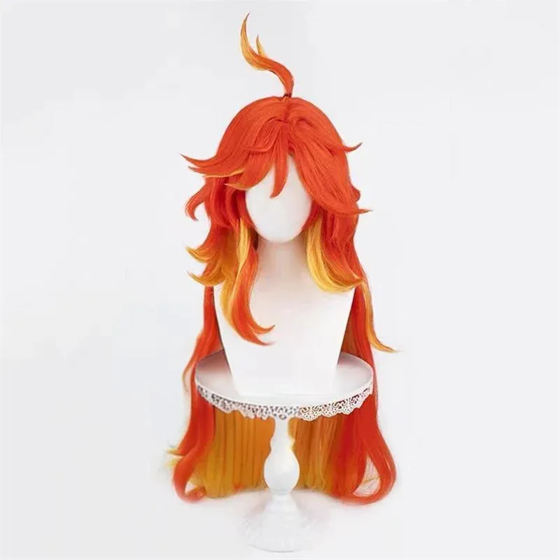 

Mavuika Косплей Синтетический Длинный Вьющийся Аниме Coser Милая Девушка Термостойкое Волокно Парик Высокое Качество Хэллоуин Px;3,v'9.e;7'