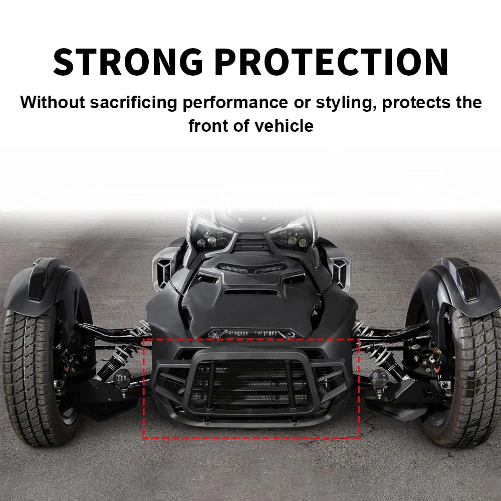 Front Bumper for Can-Am Ryker, Protector Front Profile Bumper for Can Am Ryker 600 900 Sport & Ryker Rally Edition All Models Accessories, Replace OEM # 219401108