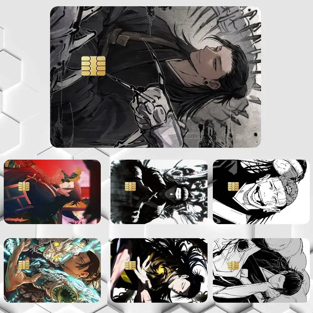 Suguro Geto JJK  Sticker Film Tape Skin for Credit Card Debit Card Waterproof Stickers Cartoon