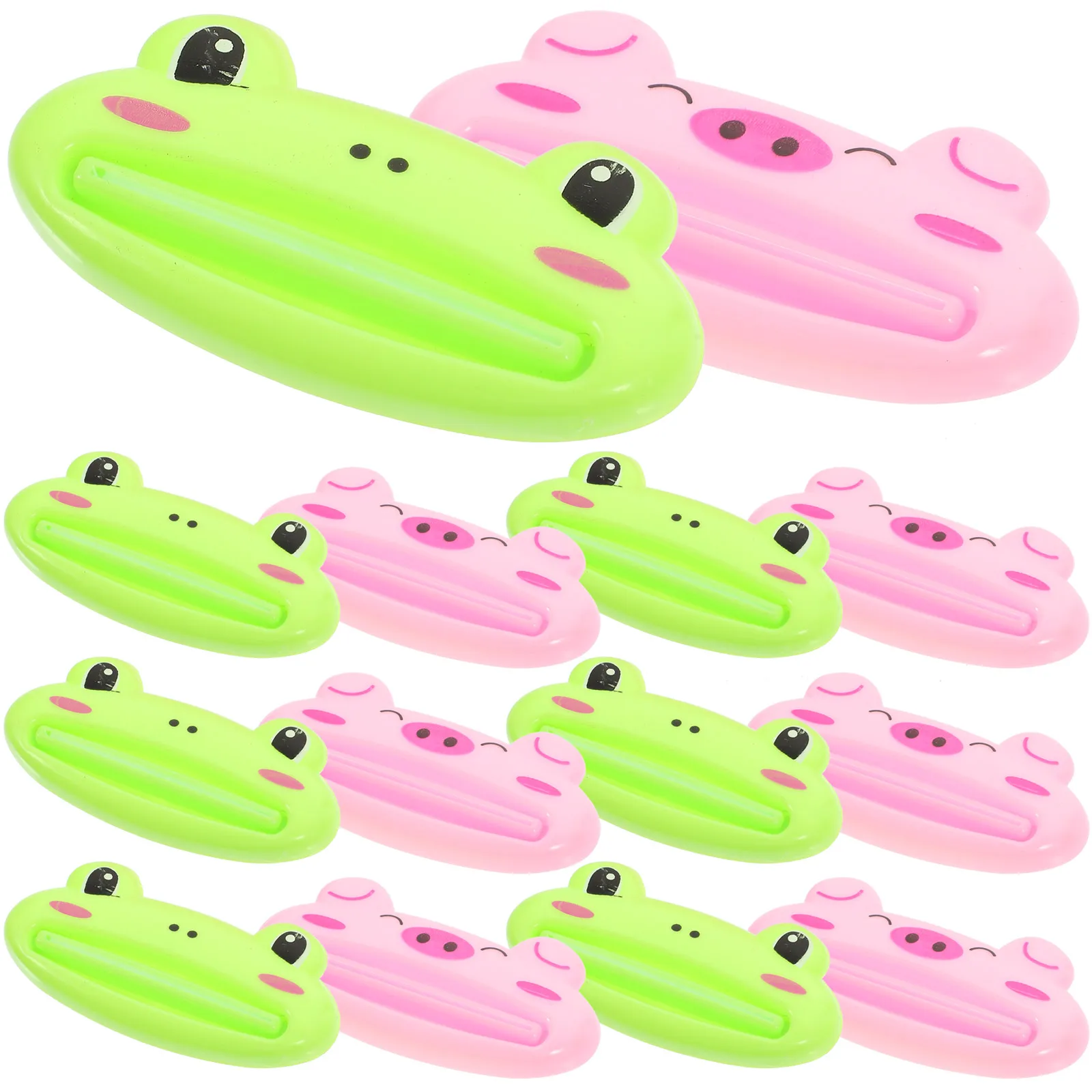 

20 Pcs Toothpaste Squeezer Portable Dispenser PP Material Cartoon Animal Shaped Multipurpose Tools Home Gadgets
