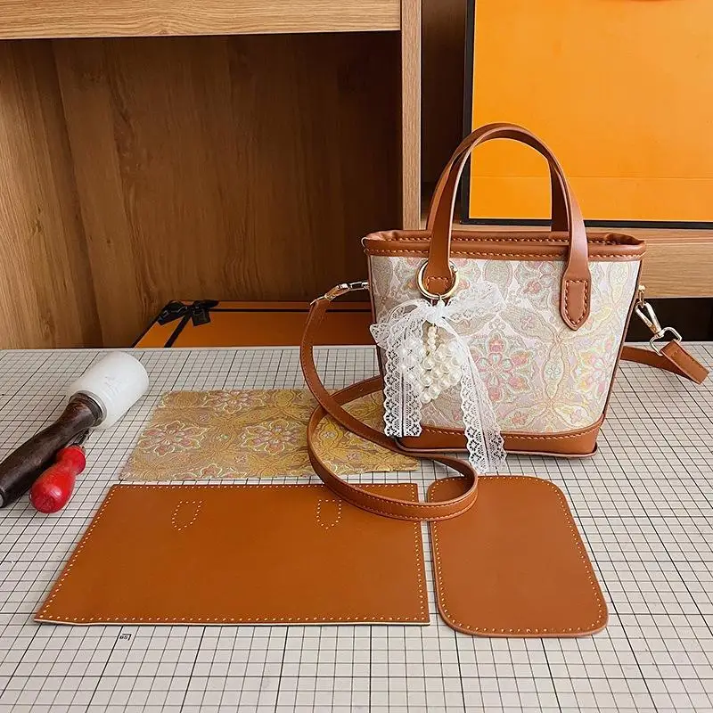 DIY Knitted Bag - Basic-level Customized Fabric Bag - Tote Bag - Handheld Shoulder Bag - Handmade Bag - DIY Crossbody Bag