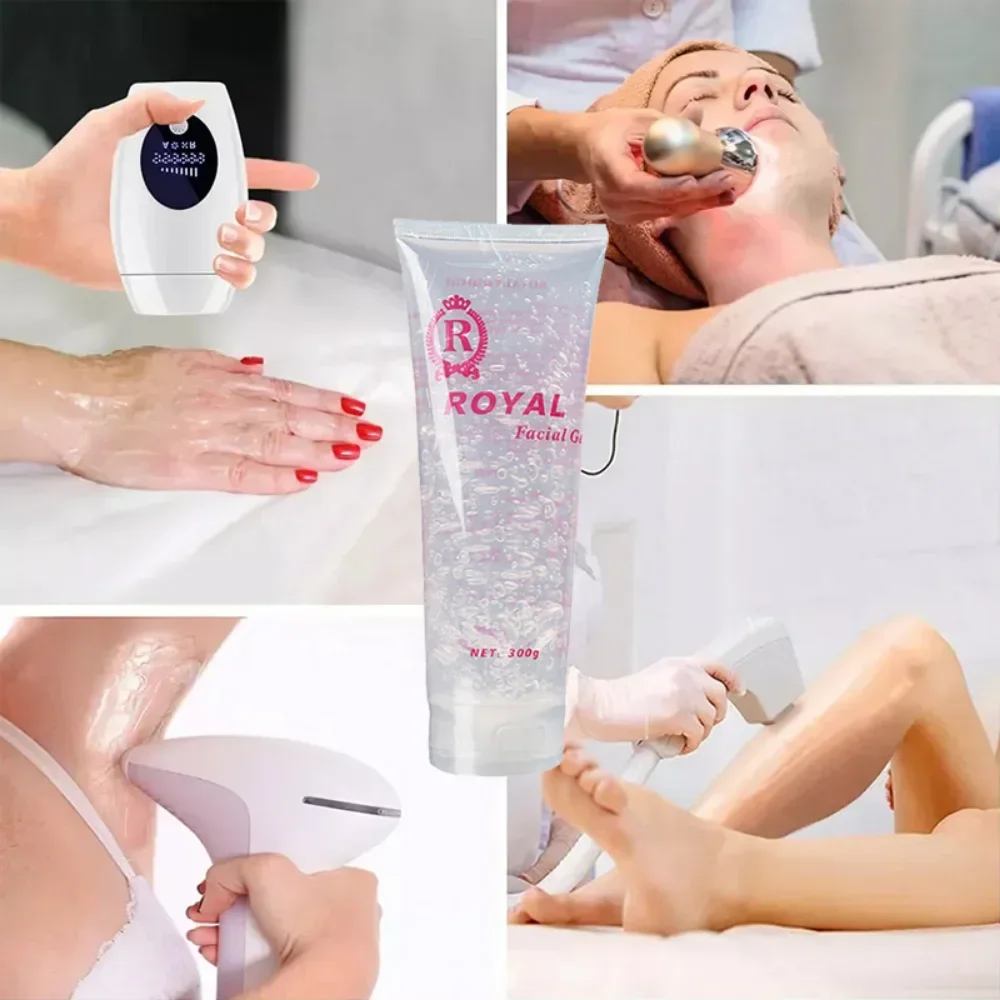 Gel ultrasónico de Radiofrecuencia Y cavitación para cara Y cuerpo, dispositivo EMS galvánico RF, Gel Conductor, crema para el cuidado de la piel, 300g