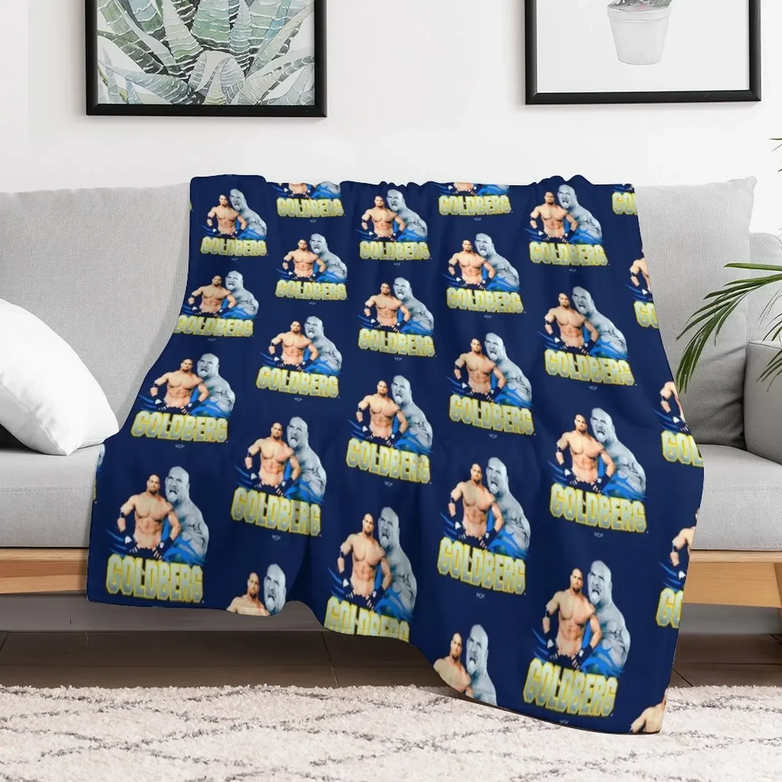

1998 Goldberg World Championship Wrestling Classic Throw Blanket Furry for babies Camping Flannels Blankets