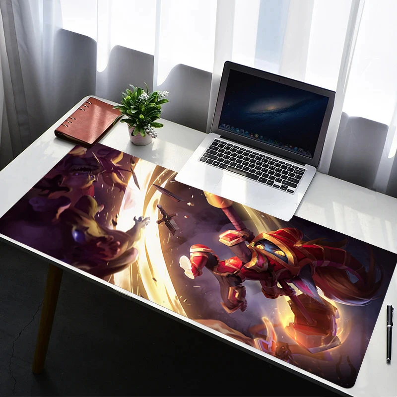 Mouse Pad Laptop Non Slip Extended Desktop Mouse Mat PC Anime Keyboard Pad Gaming Accessories L-league Of Legends Poppy Mousepad