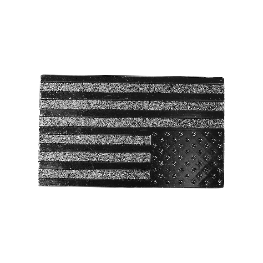 2 Inch Black Metal Flag Hitch Plug Cover Fits 2