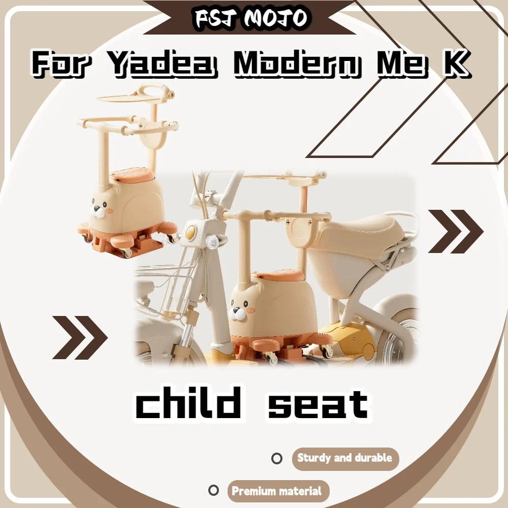 

For Yadea Modeng MeK Child Seat, Front Detachable Baby Safety Seat 5-Point Harness Electric Bike Accessories