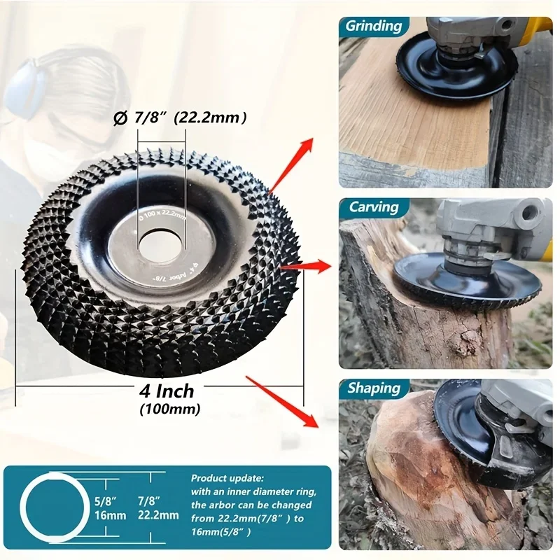 Woodworking abrading wheel, a shaping abrading wheel for processing