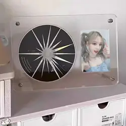 CD Picture Acrylic Display Stand Photo Frame Transparent Idol Picture Frame Ins CD Small Cards Display Holder Room Desktop Decor