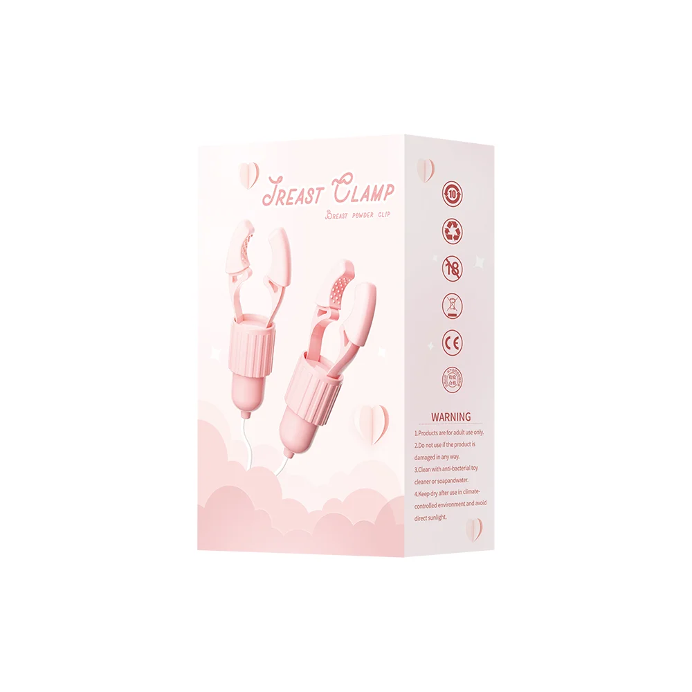Sexspielzeug für Frauen: Nippelklemmen, Vibrator, Klitorisstimulation, Nippelreizung, Zungenlecken, Vibrationsfunktion mit verschiedenen Frequenzen, Masturbationsspielzeug_voghion.com