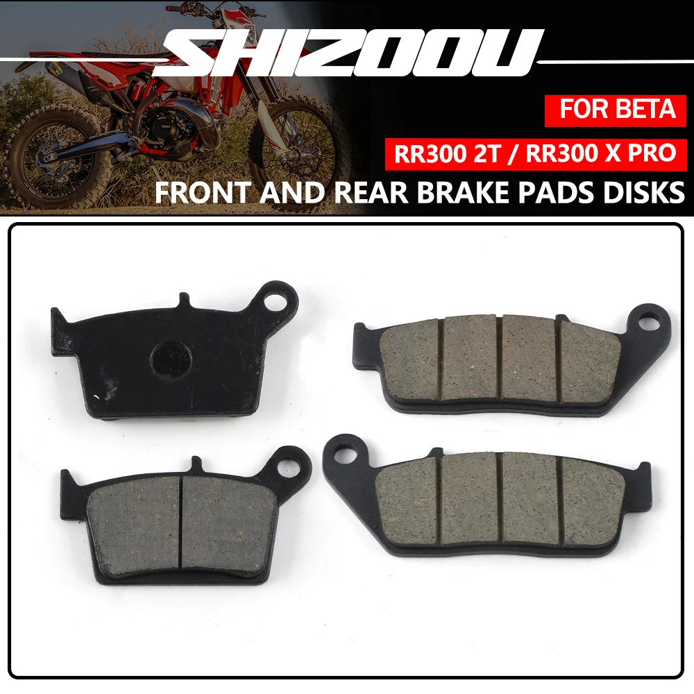 Motorrad Vorne Hinten Bremsbeläge für BETA RR300 2T Enduro 2013-2014 2T Racing 2015 2T RC Enduro 2018-2024 X Pro 2025 RR 300