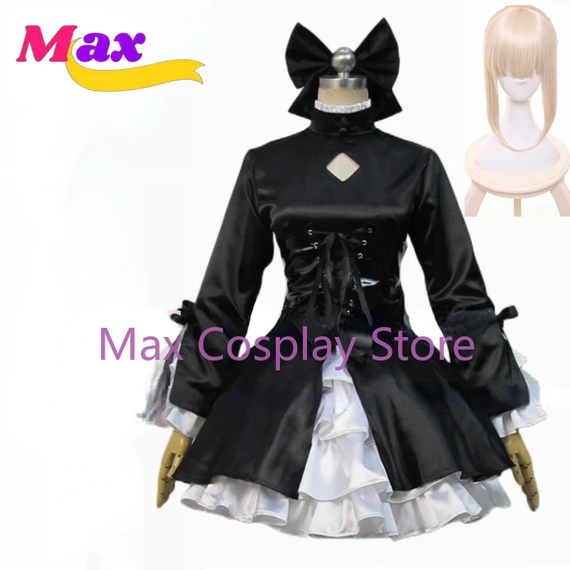 

Max Anime Black Saber Alternative Gothic Lolita Dress Uniform Outfit Wig Anime Customize Cosplay Costumes Custom size