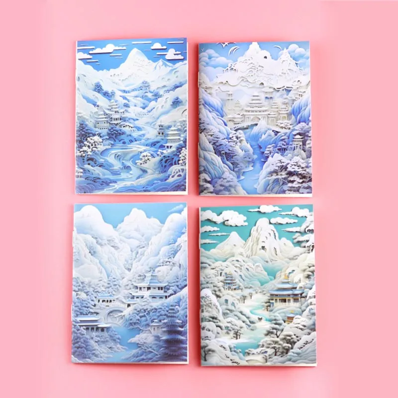 20pcs/lot Chinese Style Notebook Notepad Mini Note Book Diary Day Planner Kawaii Journal Stationery gift School Supplies