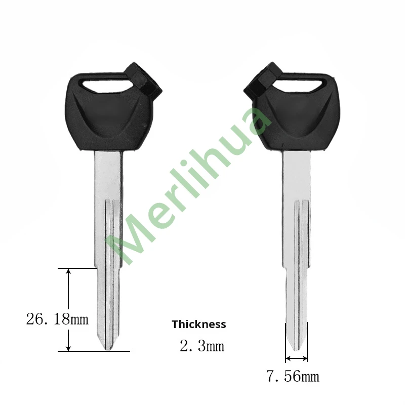 Llave de motocicleta, adecuada para motocicleta Honda FAZE 250 ABS SILVER WING 400/600 llave en blanco (incluido imán)
