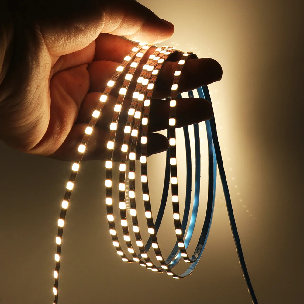 5V 3mm Width LED Strip Light SMD 2835 120LEDs/m Flexible LED Tape Ribbon Lamp White/Natural White/Warm White 0.5M 1M 2M 3M 4M 5M