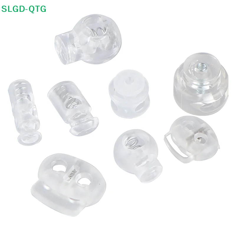 HOT! 10pcs Cord Lock Plastic Stopper Cord Ends Buckle DIY Shoelace Bag Accessories