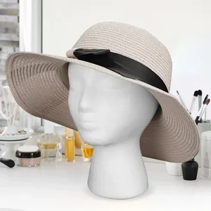 New 1 pcs feminine Styrofoam Foam Mannequin Head model hat glasses wig showcase male exhibition foam mannequin head 10 Main Women's Mannequin Sales - №7