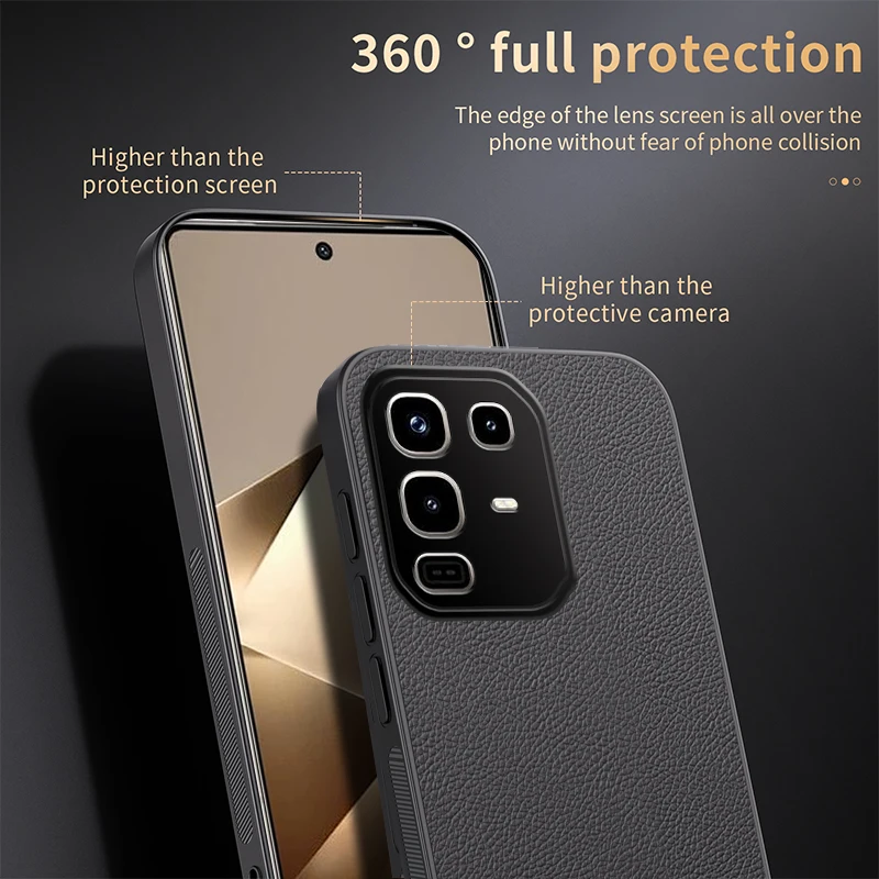 إطار ناعم من الجلد الفاخر للأعمال للغطاء المغناطيسي لهاتف انفينيكس نوت 50 برو نوت 50 برو 4G حافظة مضادة للصدمات #3