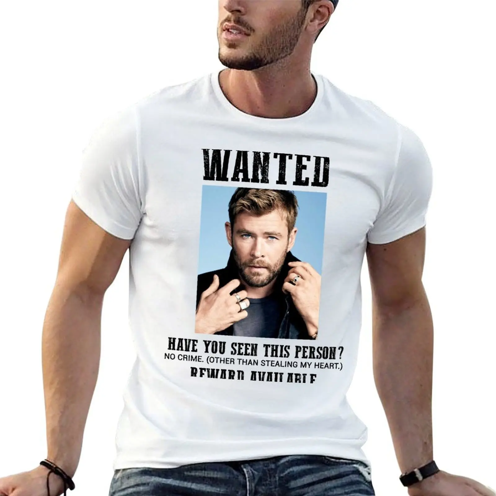 أراد: تي شيرت كريس هيمسوورث تي شيرت مصمم قطن تي شيرت رجالي #1